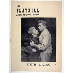 South Pacific Playbill April 1952 Martha Wright George Britton Wolfson Ticket